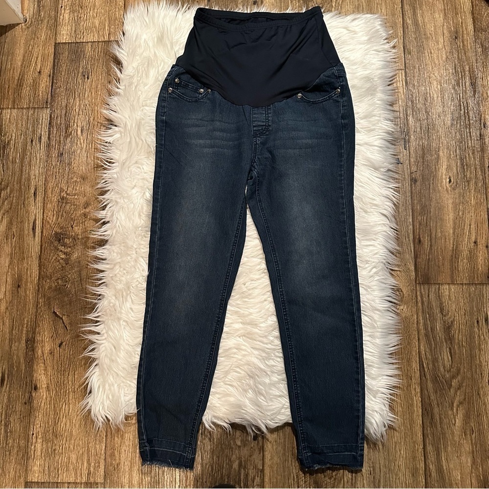 oh mama! Maternity Dark Denim‎ Skinny Jeans Size Medium
